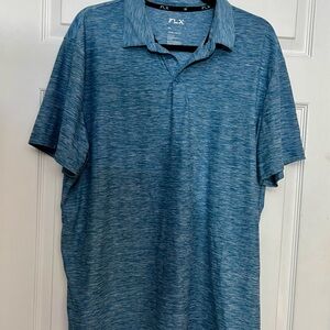 Men's FLX Blue Polo Shirt